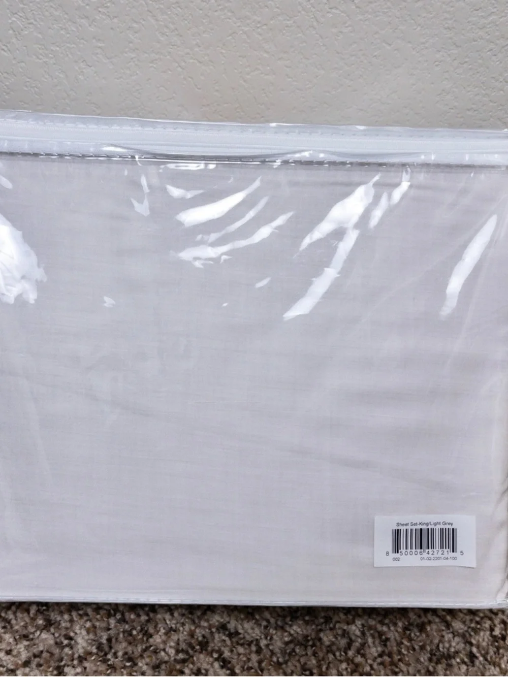 NWT Buffy Eucalyptus Breeze Sheet Set King Light Grey Bamboo TENCEL Lyocell